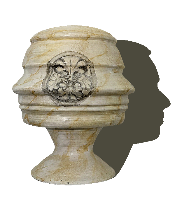 Portret Urn met schaduw